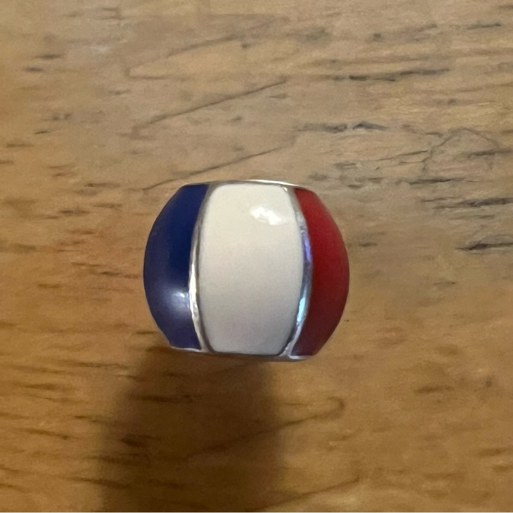 Pandora Red, White, and Blue beach ball charm